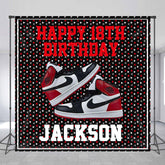Lofaris Personalized Sneaker Ball Happy Birthday Backdrop